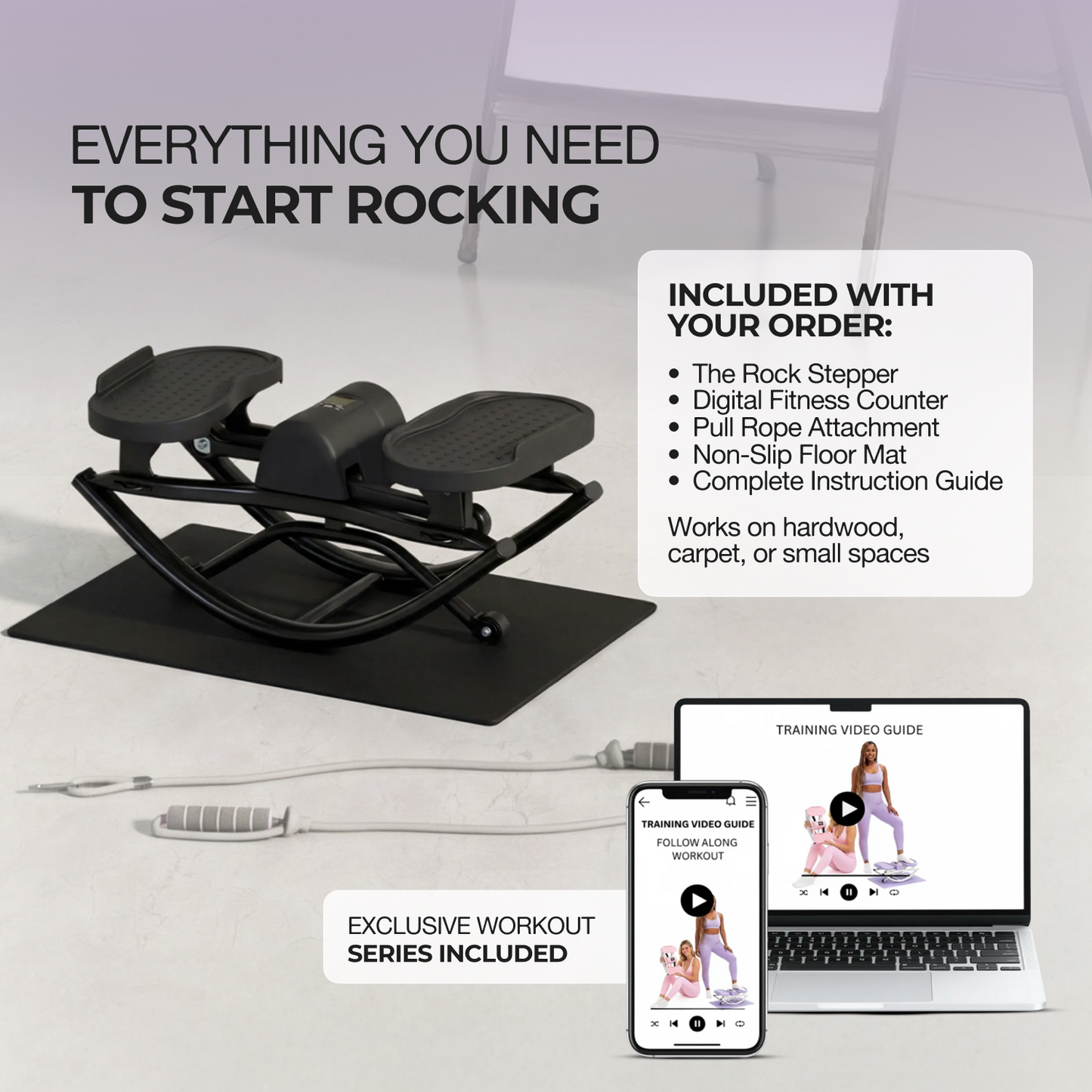 Filoriya RockStep Pro – Compact Full-Body Home Fitness Stepper