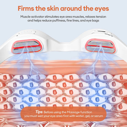 Filoriya EMS Eye Massager Glasses Red Light Therapy
