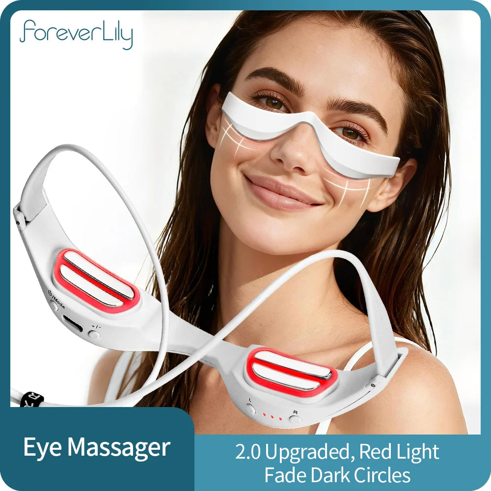 Filoriya EMS Eye Massager Glasses Red Light Therapy